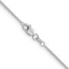 18" 10K White Gold 1.2mm Cable Chain