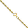 16" 10k Yellow Gold 1.55mm Carded Cable Rope Chain