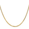 18" 10k Yellow Gold 2.2mm Flat Beveled Curb Chain