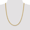 24" 10k Yellow Gold 4.7mm Lightweight Flat Cuban Chain