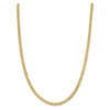 24" 10k Yellow Gold 4.7mm Lightweight Flat Cuban Chain