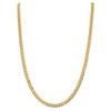 22" 10k Yellow Gold 5.9mm Lightweight Flat Cuban Chain