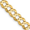 26" 10k Yellow Gold 5.9mm Lightweight Flat Cuban Chain