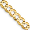 20" 10k Yellow Gold 7.2mm Lightweight Flat Cuban Chain