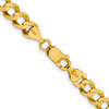 20" 10k Yellow Gold 7.2mm Lightweight Flat Cuban Chain