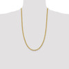 26" 10k Yellow Gold 3.7mm Lightweight Flat Cuban Chain