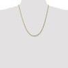 22" 10k Yellow Gold 2.75mm Flat Figaro Chain