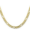 18" 10k Yellow Gold 5.5mm Concave Open Figaro Chain