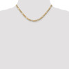 16" 10k Yellow Gold 5.35mm Hollow Figaro Chain