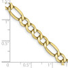 22" 10k Yellow Gold 5.35mm Hollow Figaro Chain