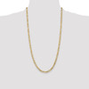 28" 10k Yellow Gold 4.75mm Flat Figaro Chain