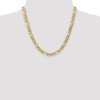 20" 10k Yellow Gold 7mm Flat Figaro Chain