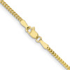 30" 10k Yellow Gold 1.5mm Franco Chain