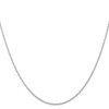 24" 10k White Gold .7mm Carded Cable Rope Chain