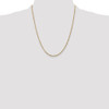 22" 10k Yellow Gold 1.8mm Extra-Light Diamond-cut Rope Chain