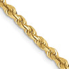 24" 10k Yellow Gold 3mm Diamond-cut Quadruple Rope Chain