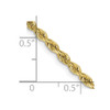 30" 10k Yellow Gold 2.75mm Diamond-cut Quadruple Rope Chain