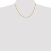 18" 10k Yellow Gold 1.85mm Diamond-cut Quadruple Rope Chain