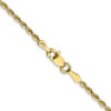 30" 10k Yellow Gold 1.85mm Diamond-cut Quadruple Rope Chain