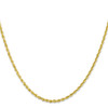 18" 10k Yellow Gold 2.25mm Diamond-cut Quadruple Rope Chain