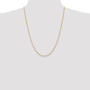 24" 10k Yellow Gold 2mm Diamond-cut Quadruple Rope Chain