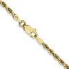 16" 10k Yellow Gold 2.75mm Diamond-cut Quadruple Rope Chain