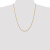 24" 10k Yellow Gold 2.25mm Diamond-cut Quadruple Rope Chain