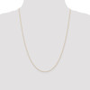 24" 10K Rose Gold .5mm Carded Cable Rope Chain