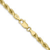 16" 10k Yellow Gold 4mm Diamond-cut Rope Chain