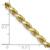 16" 10k Yellow Gold 4mm Diamond-cut Rope Chain