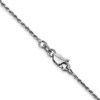 16" 10k White Gold 1.15mm Diamond-cut Machine Made Rope Chain