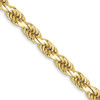 30" 10k Yellow Gold 3.5mm Diamond-cut Rope Chain