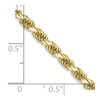 30" 10k Yellow Gold 3.5mm Diamond-cut Rope Chain