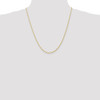 22" 10k Yellow Gold 1.3mm Diamond-cut Machine Made Rope Chain