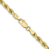 26" 10k Yellow Gold 4mm Diamond-cut Rope Chain