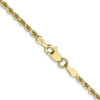 30" 10k Yellow Gold 2mm Diamond-cut Rope Chain