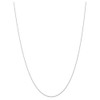 22" 10k White Gold .6 mm Carded Cable Rope Chain