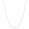 16" 10K White Gold 1.15mm Carded Cable Rope Chain