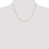 18" 10k Yellow Gold 1.1mm Singapore Chain