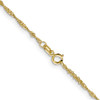 20" 10k Yellow Gold 1.4mm Singapore Chain