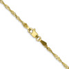 22" 10k Yellow Gold 1.7mm Singapore Chain