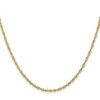 30" 10k Yellow Gold 1.7mm Singapore Chain