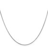 20" 14K White Gold 20 inch .6mm Round Snake with Lobster Clasp Chain