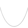 24" 14K White Gold 24 inch .7mm Round Parisian Wheat with Lobster Clasp Chain