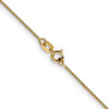 18" 14K Yellow Gold 18 inch .85mm Diamond-cut Spiga with Spring Ring Clasp Chain