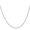 30" 10k White Gold .85mm Spiga Chain