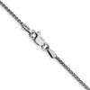 16" 10k White Gold 1.25mm Spiga Chain