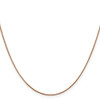 16" 14K Rose Gold 16 inch .85mm Diamond-cut Spiga with Lobster Clasp Chain