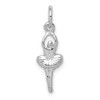 10k White Gold Ballerina Charm