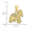 10K Yellow Gold 2-D Cocker Spaniel Dog Charm